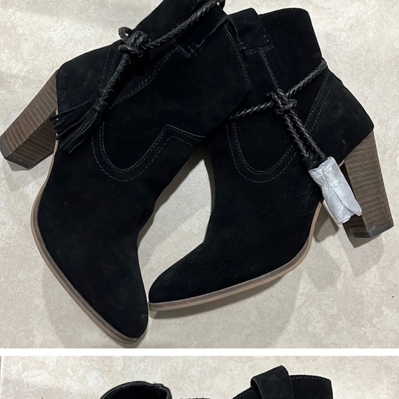 Dolce Vita size 7 black suede ankle boot in excellent condition work once - Picture 4 of 4